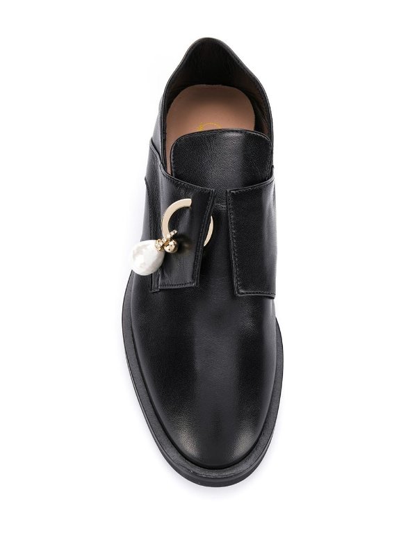 Nathan pearl detail loafers