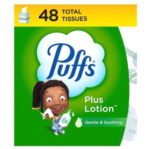 Puffs Plus 柔软保湿抽取式面巾纸 48抽