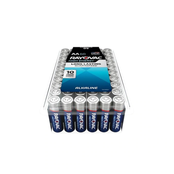High Energy Alkaline AA Batteries (60-Pack)