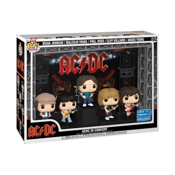 ! Moment Deluxe: AC/DC in Concert Vinyl Figures (2022 Limited Edition Walmart Exclusive)