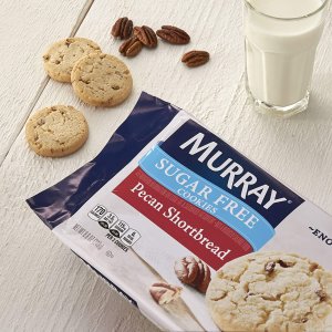 Murray Sugar Free Cookies, Pecan Shortbread, 8.8 Ounce Tray, Pack of 12