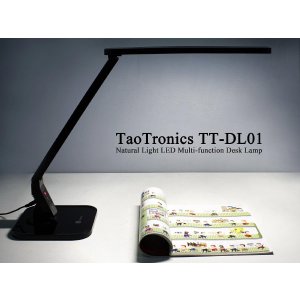 TaoTronics TT-DL01 Dimmable LED Desk Lamp, 4 Lighting Modes 5-Level Dimmer, Touch-Sensitive Control Panel, 1-Hour Auto Time