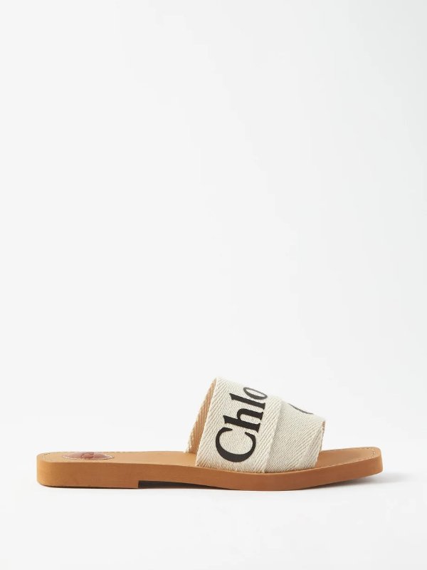 Woody canvas and leather sandals | Chloe