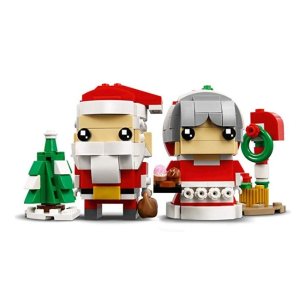 LEGO BrickHeadz Mr. & Mrs. Claus 40274 Building Kit (341 Pieces)