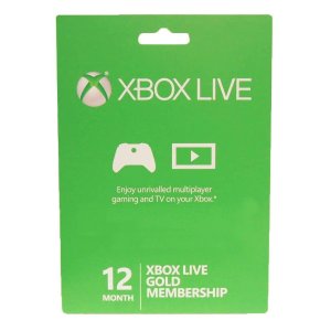 Microsoft Xbox Live 12-Month Gold Membership Card