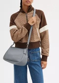 Soft Pebble Leather Cary Crossbody Bag