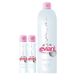 Evian一大两小，六个小喷雾套装 男女都可用