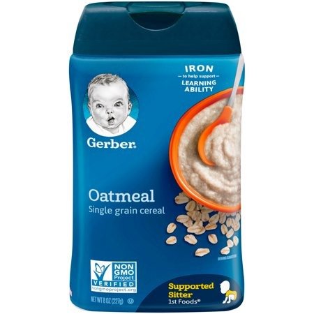 Single-Grain Oatmeal Baby Cereal, 8 oz