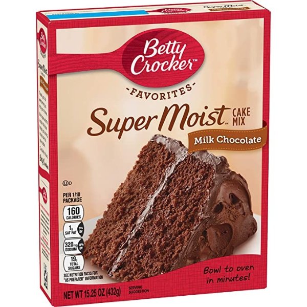 Super Moist Milk Chocolate Cake Mix, 15.25 oz
