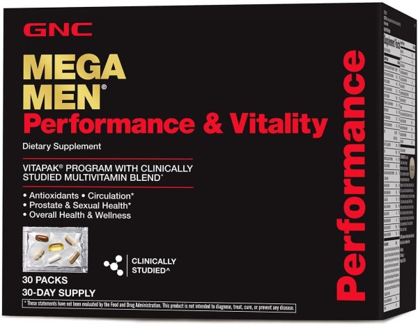 Mega Men Performance and Vitality Vitapak Program,Capsule - 30 Vitapaks