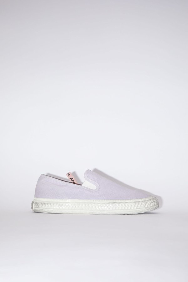 Slip on sneakers - Pale purple/off white