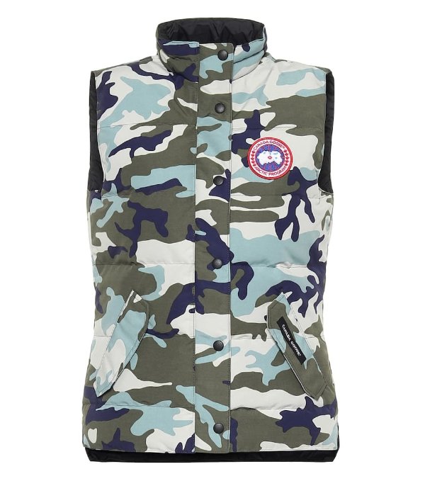 Freestyle camouflage down vest