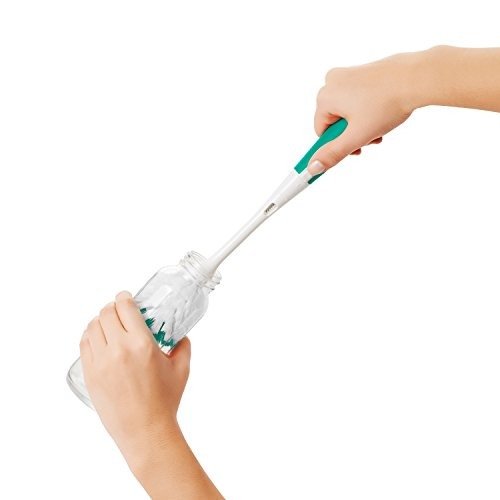 Tot Bottle Brush with Nipple Cleaner, Teal