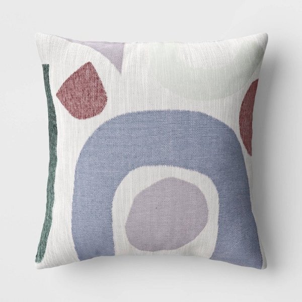 Woven Abstract Geo Square Throw Pillow - Room Essentials&#8482;