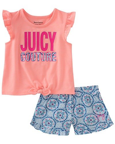 Juicy Couture Flutter Tank Top & Printed Short