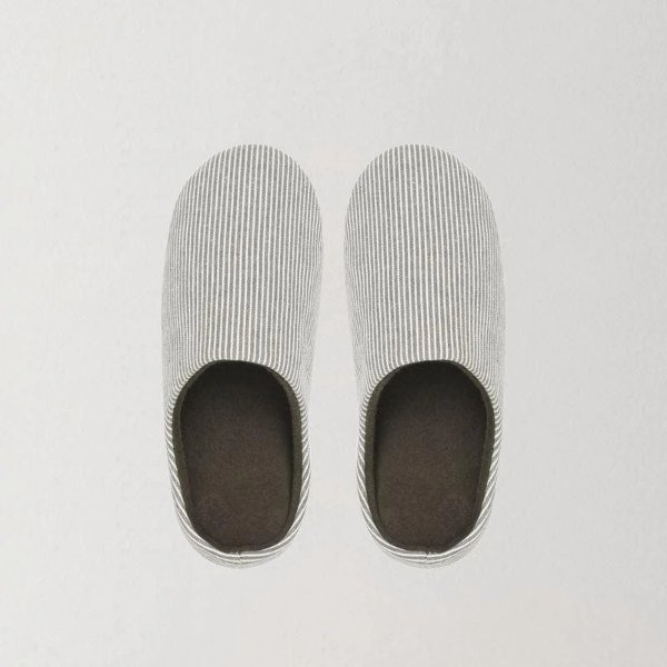 Unisex Striped Home Slippers - Japanese Style
