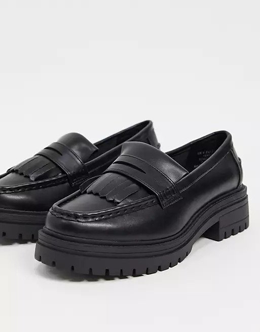 Melon chunky loafers in black
