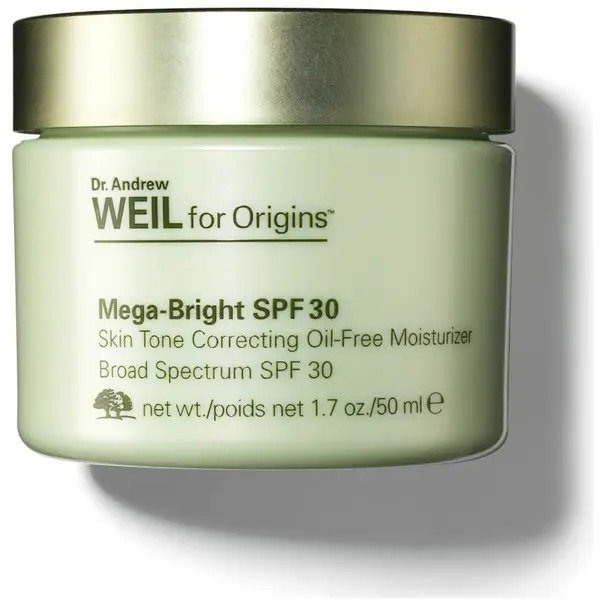 Dr. Andrew Weil for™ Mega-Bright SPF 30 Skin Tone Correcting Oil-Free Moisturiser 50ml