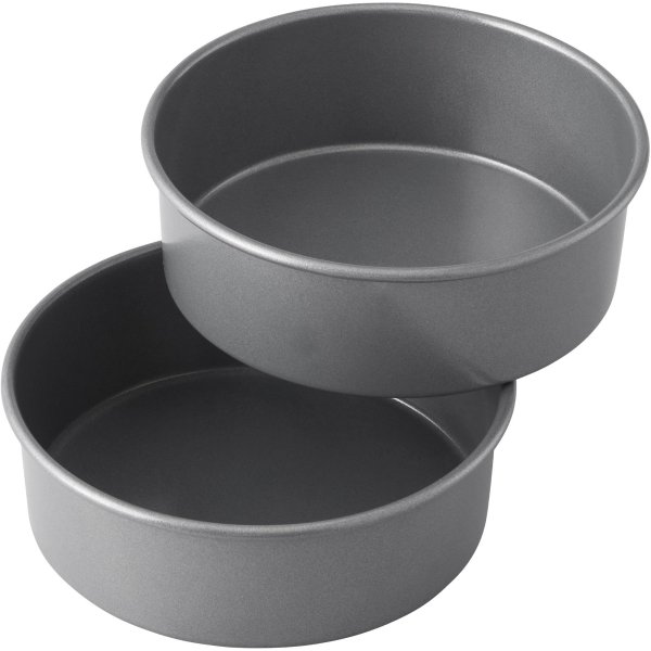Treats Made Simple Non-Stick Cake Pan Set, Round, 6 in, 2-Count Layered Smash Cake Set