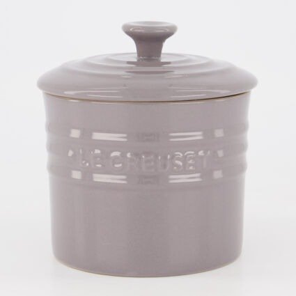 灰色可重复使用的储物罐 14x13cm