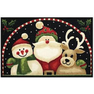 Kohl's St. Nicholas Square® 圣诞老人，雪人，鹿图案小地毯