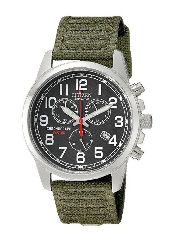 Men's Eco-Drive Chronograph Watch with Date, AT0200-05E