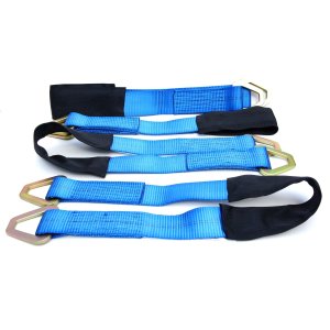 36" Long Heavy Duty Axle Straps with Plated D ring