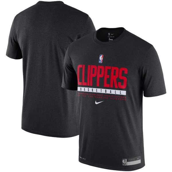 Men's LA Clippers Nike Black Legend Practice Performance T-Shirt