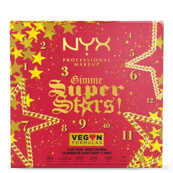 Professional Makeup Gimme Super Stars! 12 Day Vegan Iconic Advent Countdown Calendar (Worth £40)