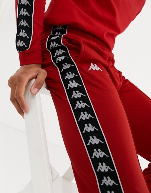 222 Banda Astoria jogger with side taping in red | ASOS