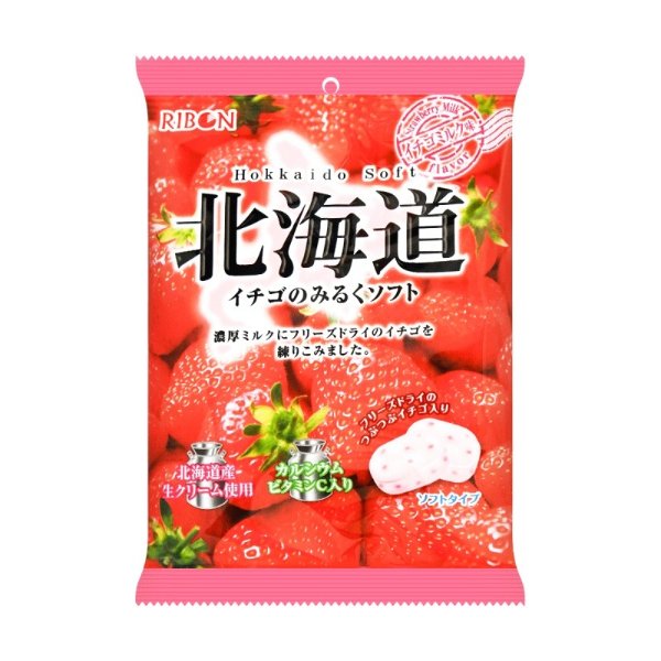 RIBON 北海道产 草莓牛奶软糖 66g
