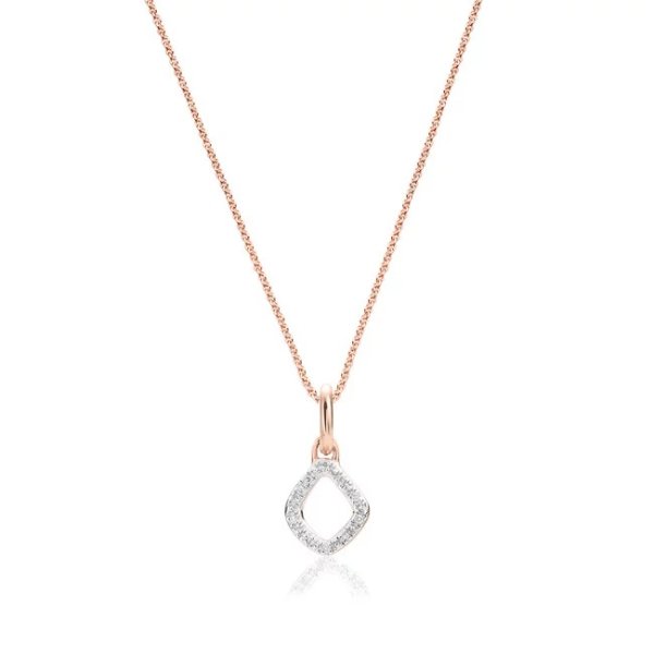 Riva Mini Kite Diamond Pendant Charm Necklace Set | Jewellery Sets | Monica Vinader