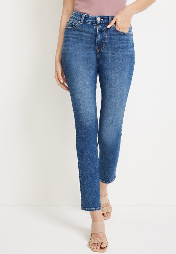 m jeans by maurices™ Limitless Slim Straight Ankle High Rise Jean