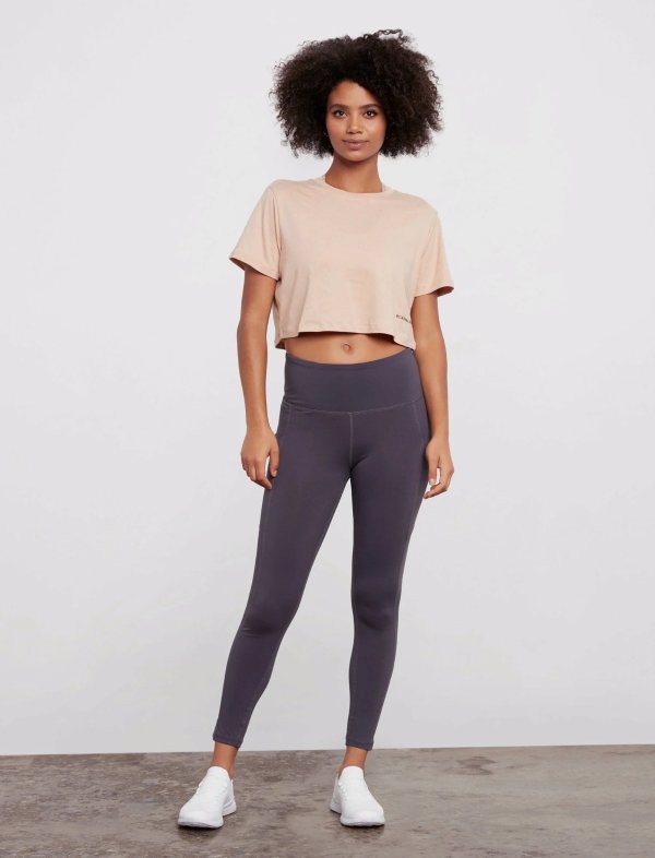 Bare Pink Kylie Cropped Tee | Tops | BCBGMAXAZRIA