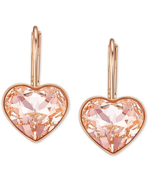 Crystal Bella Heart Drop Earrings