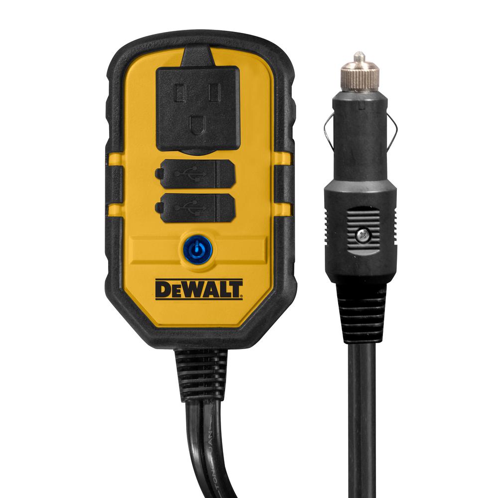 DEWALT 140-Watt Power Inverter with Dual USB Ports 电源逆变器