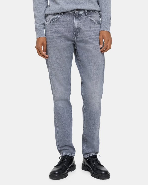 Grey Stretch Denim Athletic Fit Jean | Theory Outlet