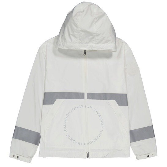Adour Hooded Techno Jacket In White