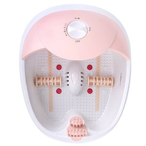 All in one foot spa bath massager w/ heat, HF vibration, infrared, O2 bubbles MS0810M