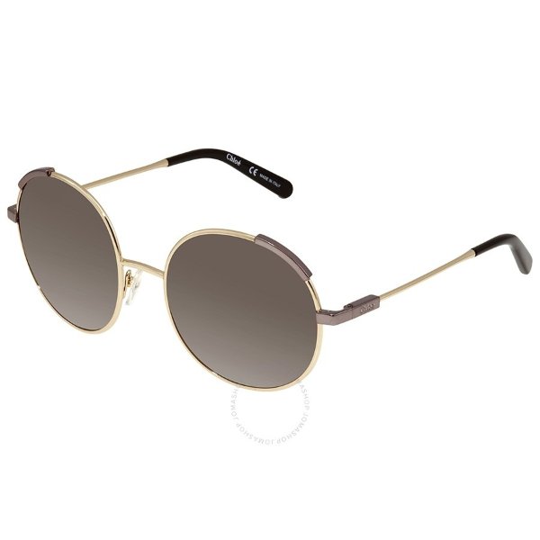 Grey Gradient Round Ladies Sunglasses CE117S 754 56