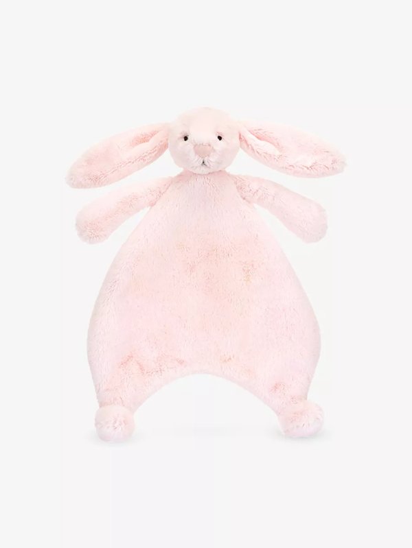 Bashful Bunny faux-fur comforter soft toy 27cm