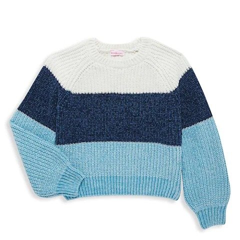 Little Girl's & Girl's Colorblock Cropped Sweater