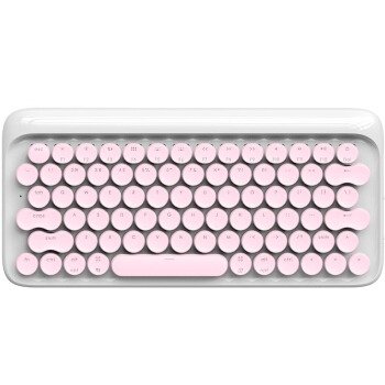 DOT圆点蓝牙机械键盘 MAC办公笔记本无线手机键盘iPad青轴键盘 粉色【图片 价格 品牌 报价】-京东