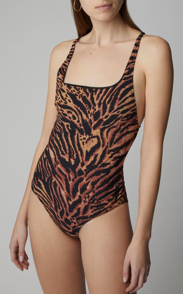 Tiger-Print Swimsuit