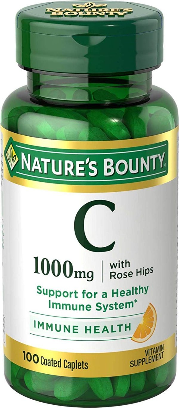 Vitamin C 1000 mg w/Rose Hips, 100 Caplets