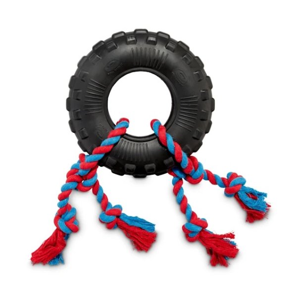 Toss & Tug Tire Dual Rope Dog Toy, Medium | Petco