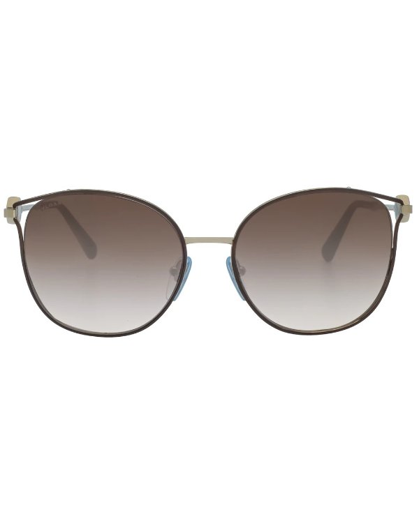 Brown Gradient Women's Metal Sunglasses BV6114-203613