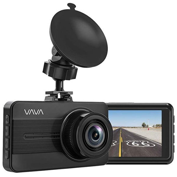 Dash Cam 1080P Full HD Car DVR Dashboard Camera, Driving Recorder with 3 Inch LCD Screen, Motion Detection, Loop Recording