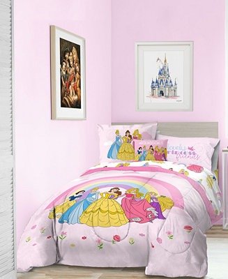 Princess 'Dream Big' 6pc Twin bed in a bag