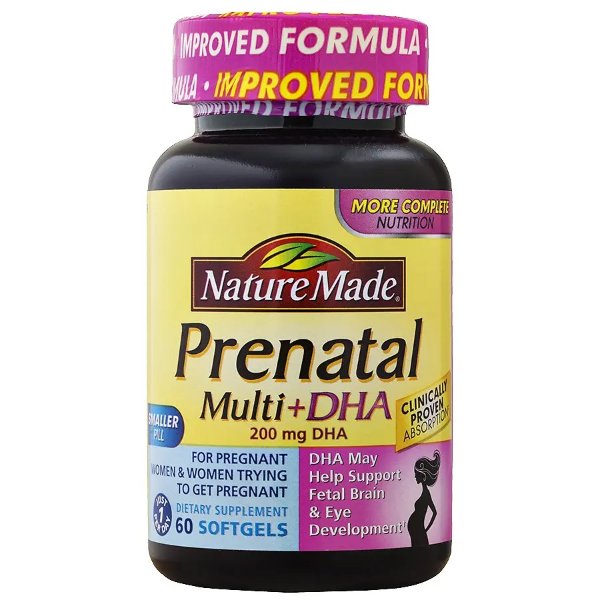 Prenatal Multi + DHA Dietary Supplement Liquid Softgels